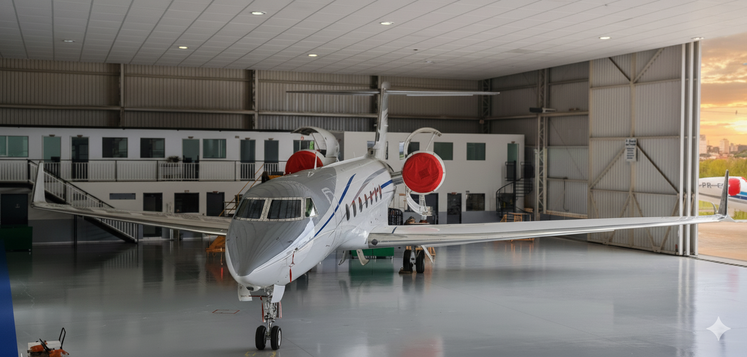 Fundo da tela de login com tema de aviação